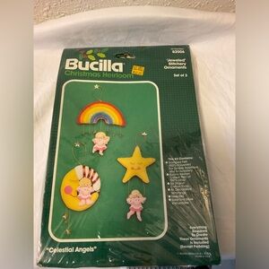 BUCILLA Christmas Heirloom celestial angels Jeweled Felt‎ Ornaments Kit 82006